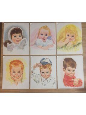 Lot of 6 Northern Mills Tissue 11x14 Prints Francis Hook Vintage 1960's